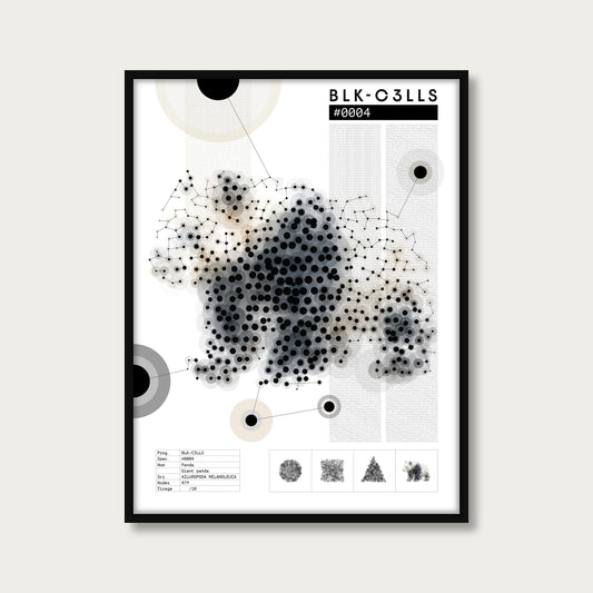 BLK-C3LLS-0004-PANDA-Planche de specimen - poster cadre