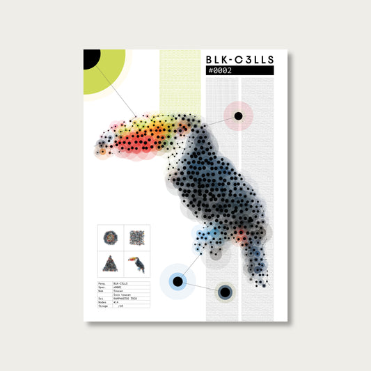 BLK-C3LLS-0002-TOUCAN-Planche de specimen - poster sans cadre