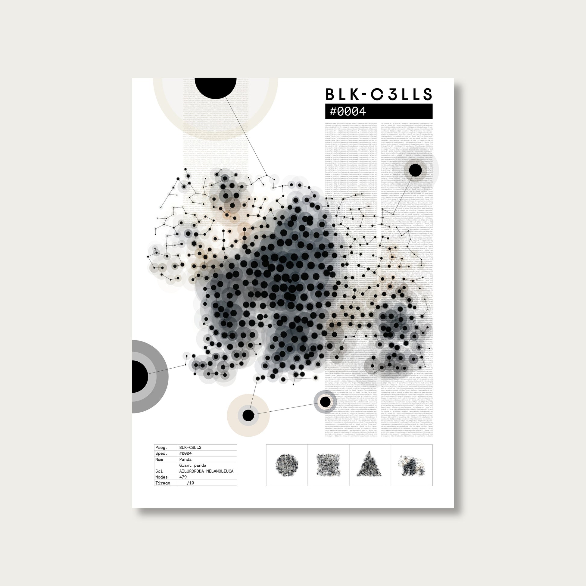 BLK-C3LLS-0004-PANDA-Planche de specimen - poster sans cadre