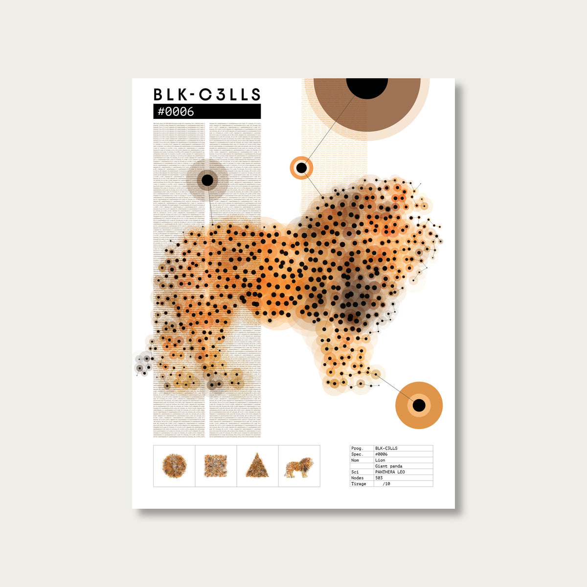 0006 lion - Planche de specimen 60x80/90x120 - image variante
