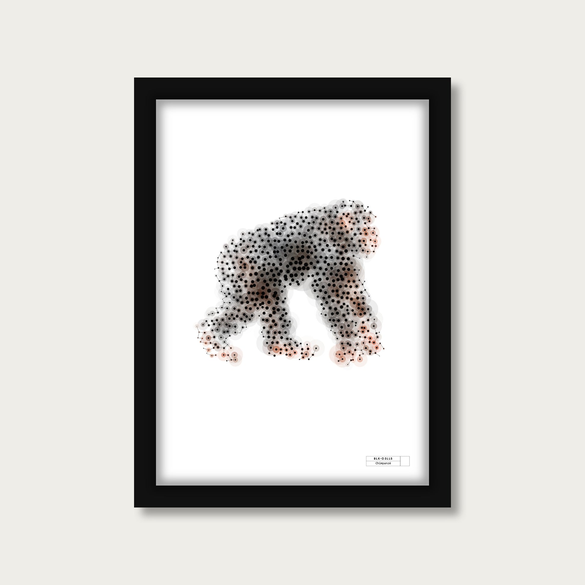 BLK-C3LLS-Chimpanze - mockup cadre